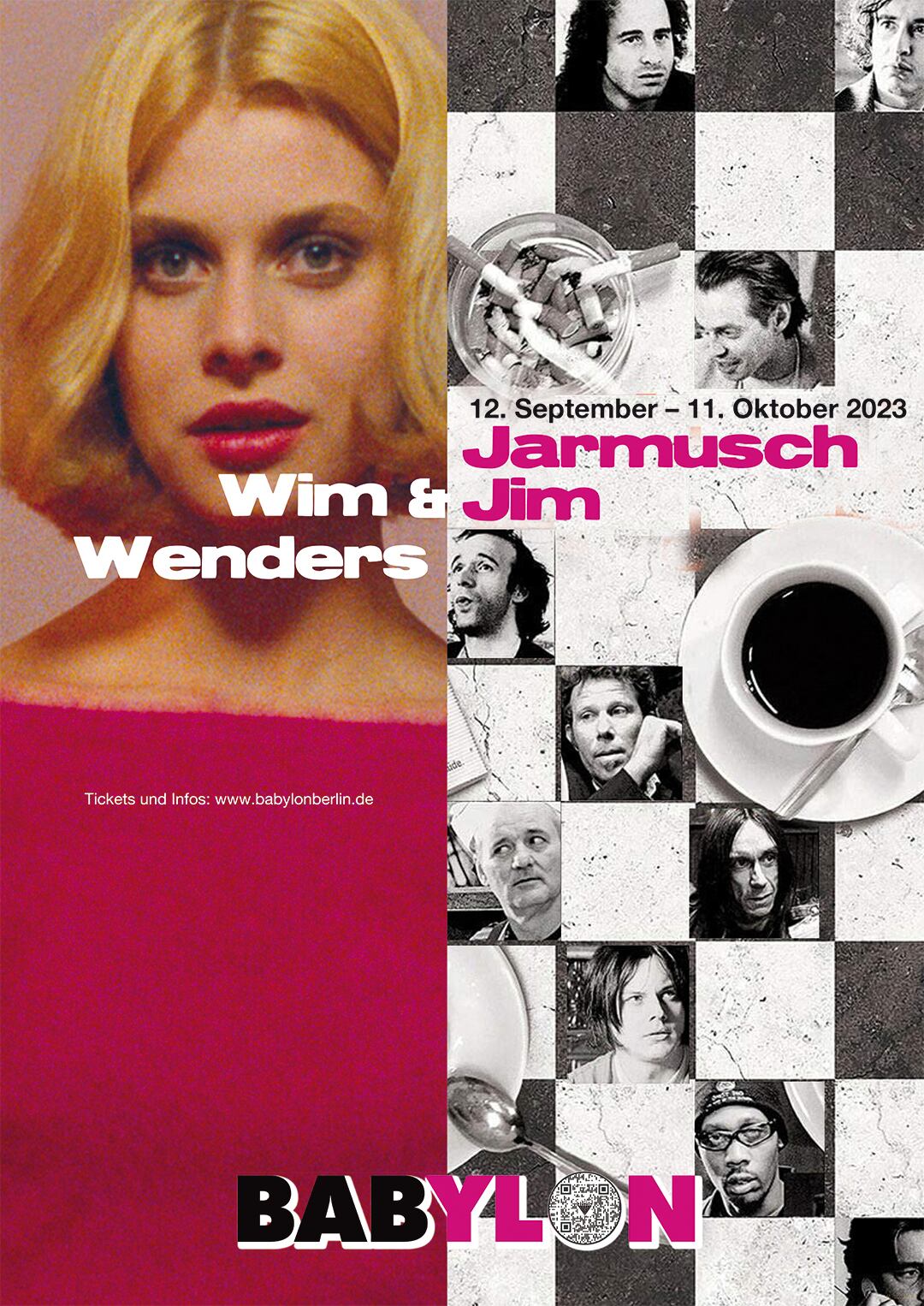 現地完売品 Wim Wenders & Jim Jarmusch 国内未入荷 超レアポスター - 画像2
