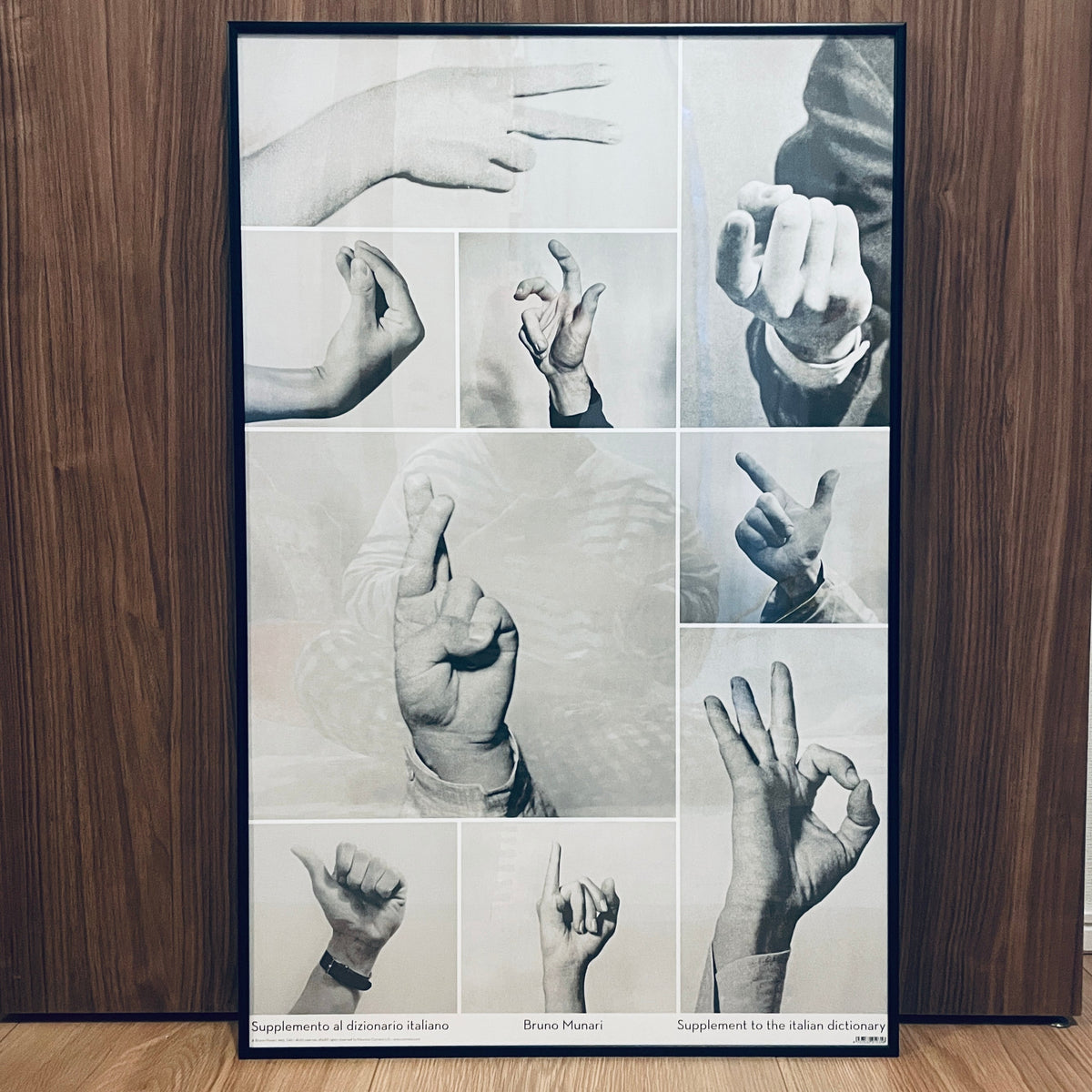 【国内未入荷】特注フレーム付き ブルーノ・ムナーリ bruno munari 希少ポスター