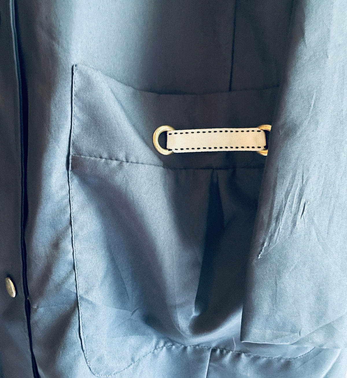 【ノーブランド】Chic Navy Blue Jacket with Hood - 画像7