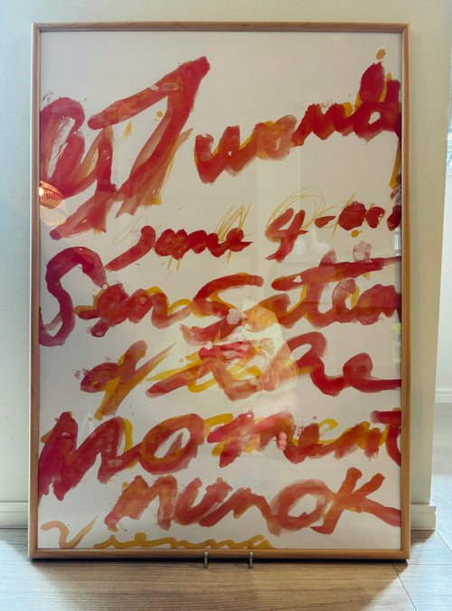 Cy Twombly サイトゥオンブリー 限定数生産 特注額装付き 展覧会ポスター