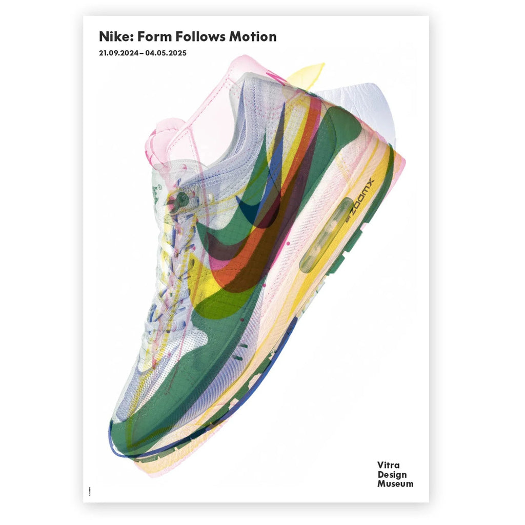Exhibition poster: ?Nike: Form Follows Motion? Vitra Design Museum, 2024