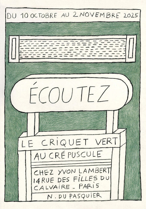 Nathalie Du Pasquier ナタリー・デュ・パスキエ 2025 エキシビジョンポスター - 画像2