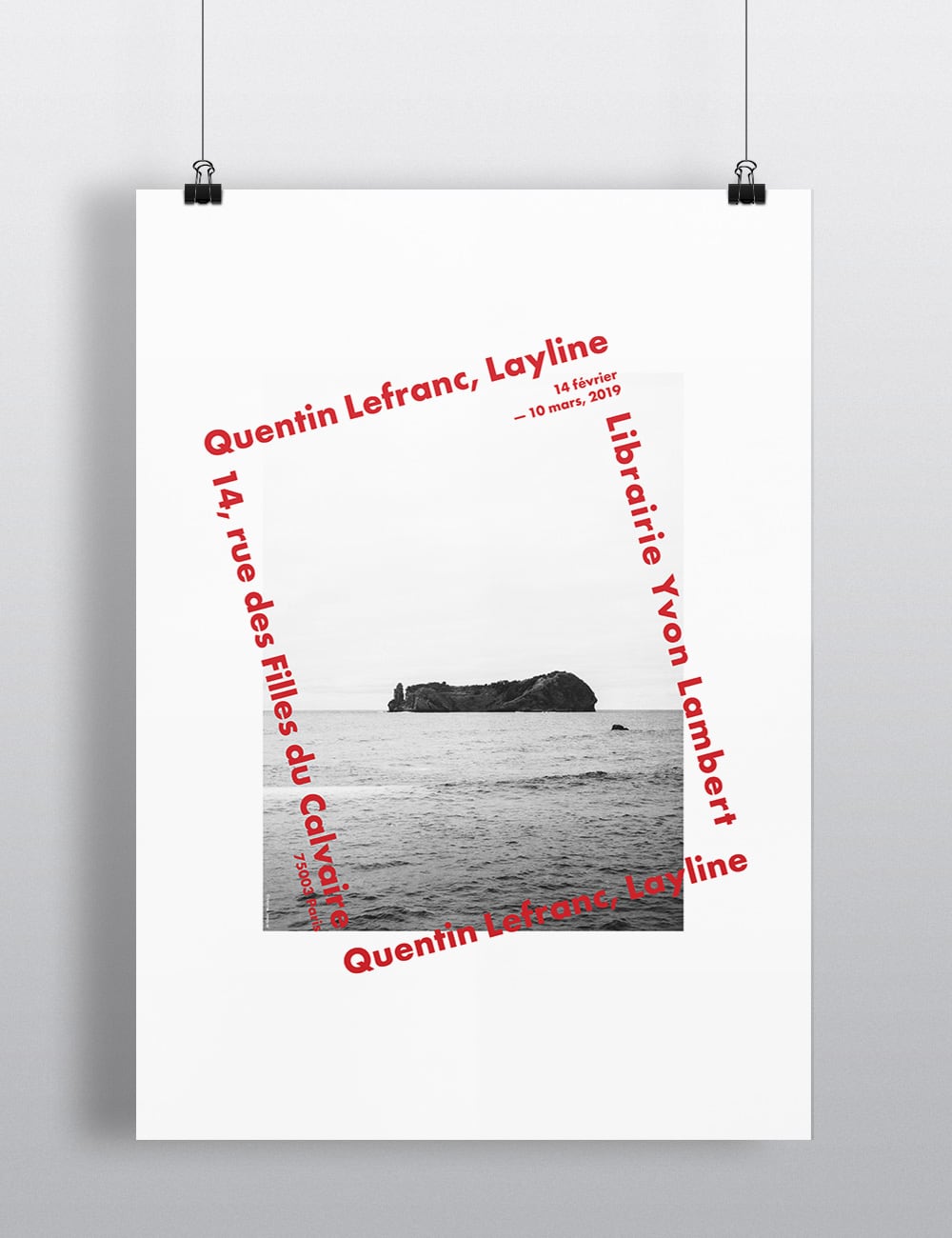 QUENTIN LEFRANC "LAYLINE" (print) 希少ポスター