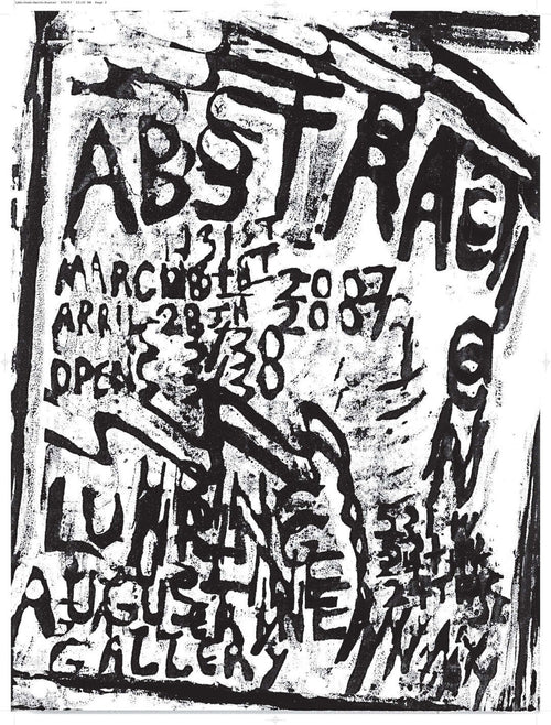 Josh Smith, "Abstraction" Exhbition Poster
