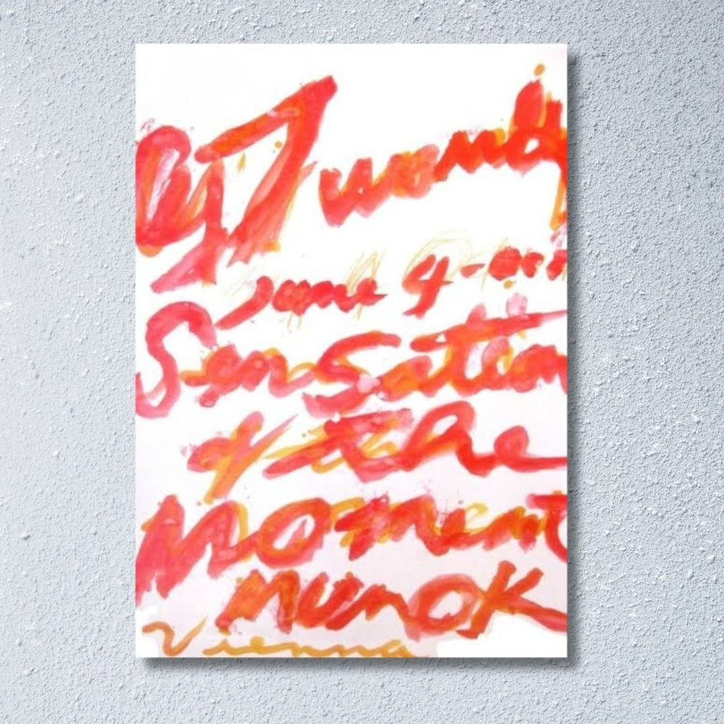 CY TWOMBLY - 「Sensations of the Moment」 - オリジナル展覧会ポスター