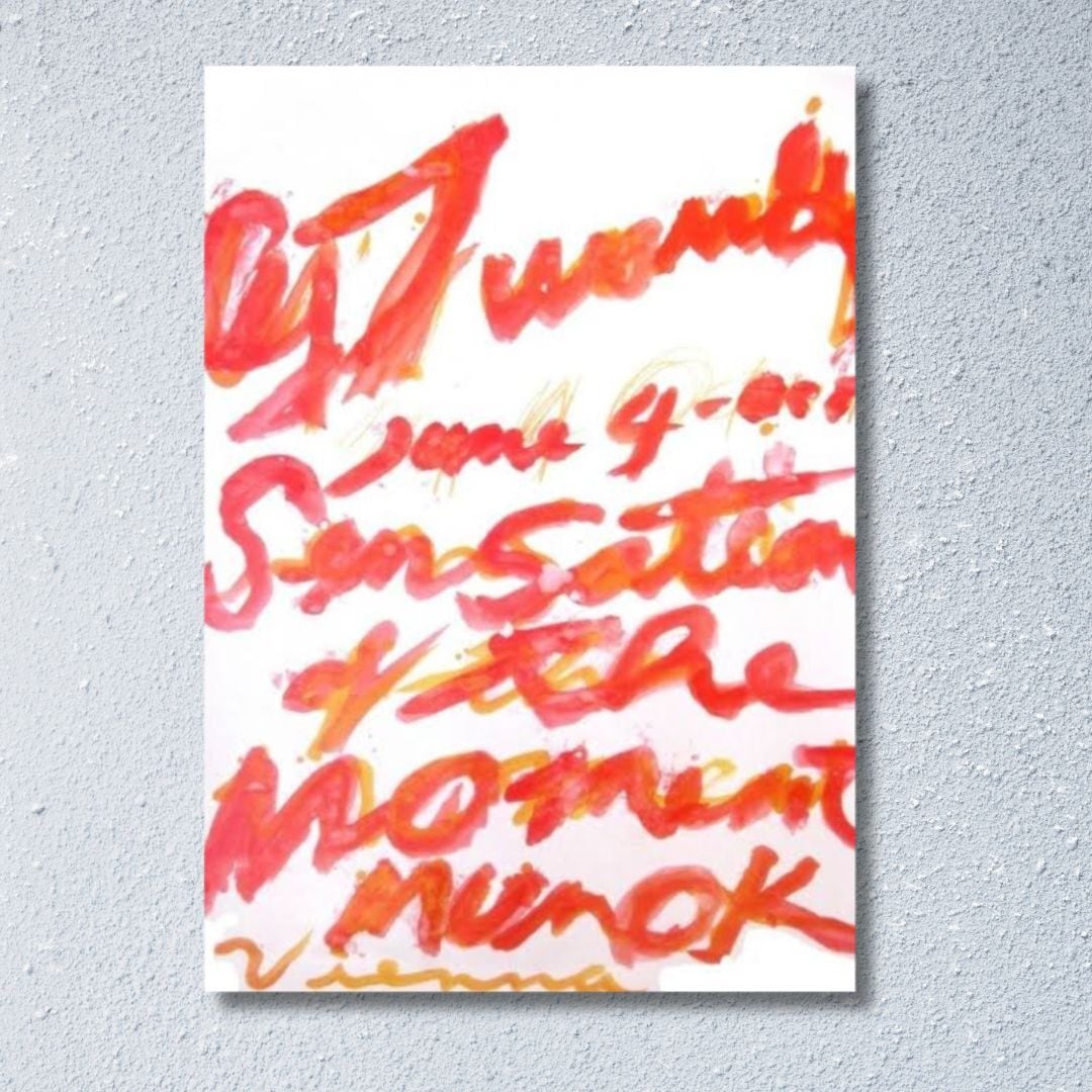 CY TWOMBLY - 「Sensations of the Moment」 - オリジナル展覧会ポスター