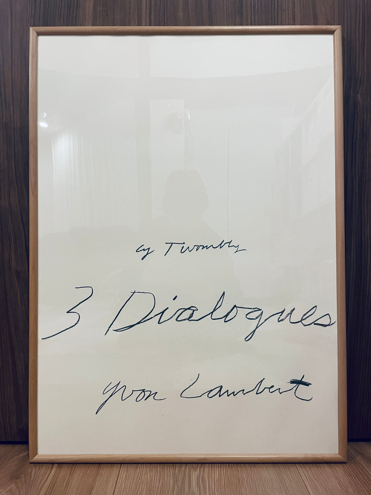 再入荷:特注木製フレーム内装  Cy Twombly1977 希少ポスター