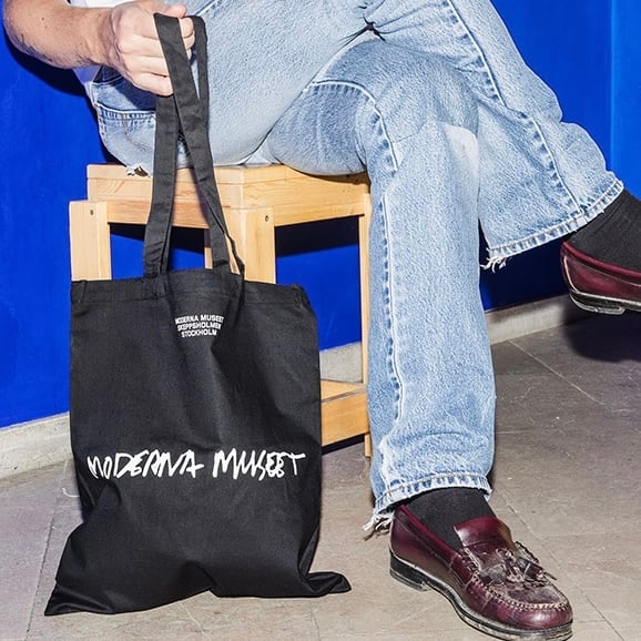 Tote bag, Moderna Museet, Black/White text