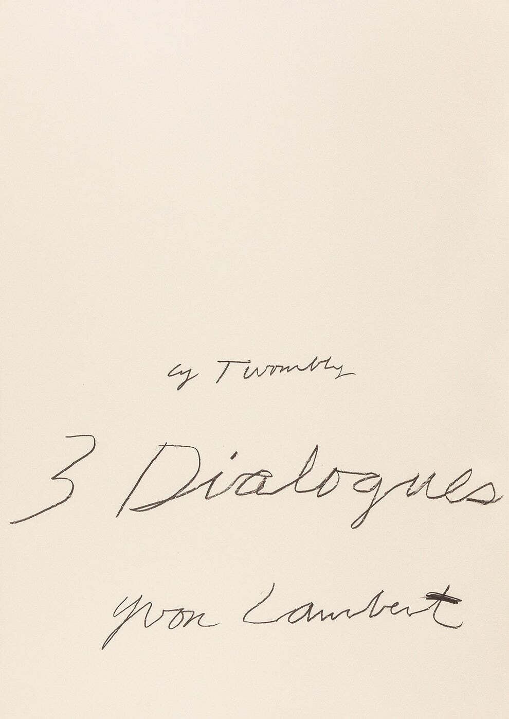 数枚のみ入荷 日本未入荷  Cy Twombly1977 希少ポスター - 画像4