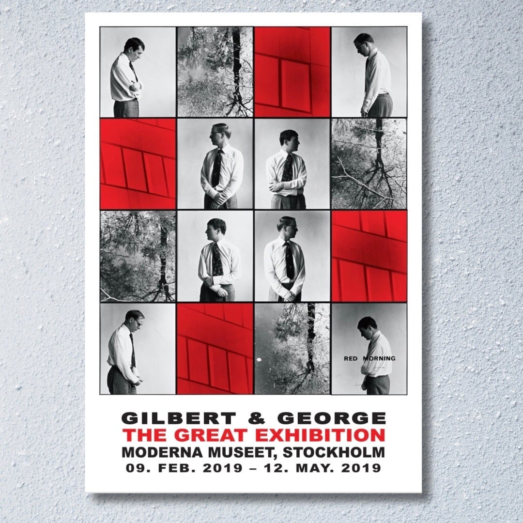 GILBERT & GEORGE ストックホルム近代美術館 希少ポスター