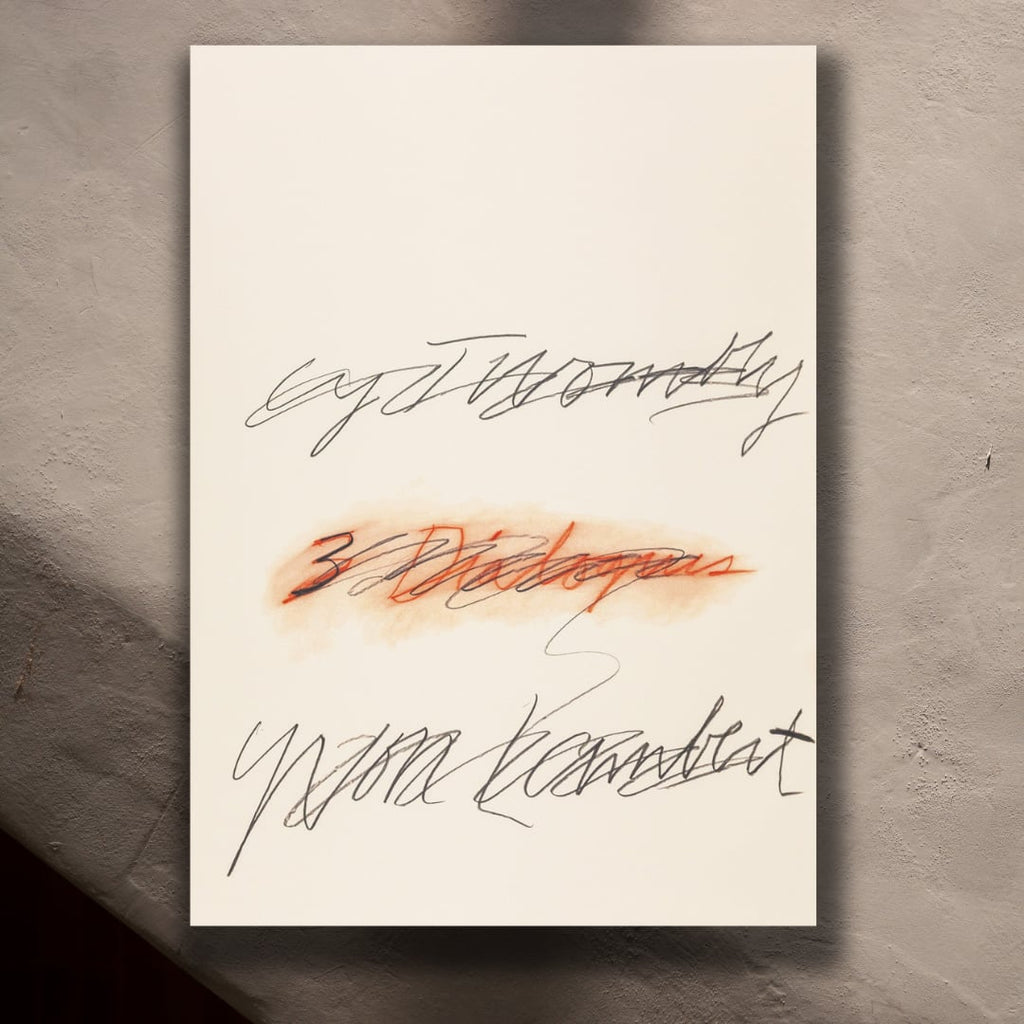 Cy Twombly - Three Dialogues (2) 1977 希少ポスター