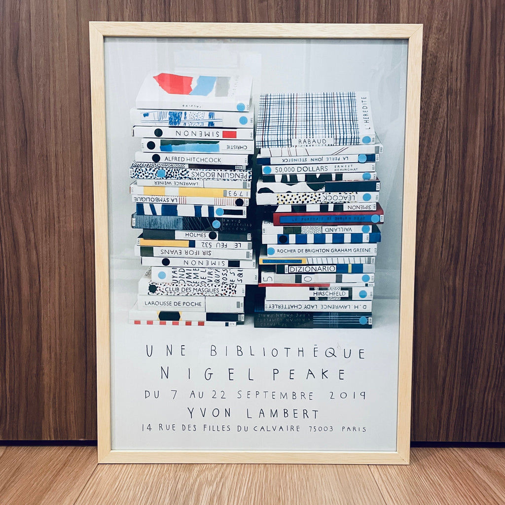 再入荷！フランス限定 特注額装付 ナイジェルピークNigelPeake 両面希少ポスター