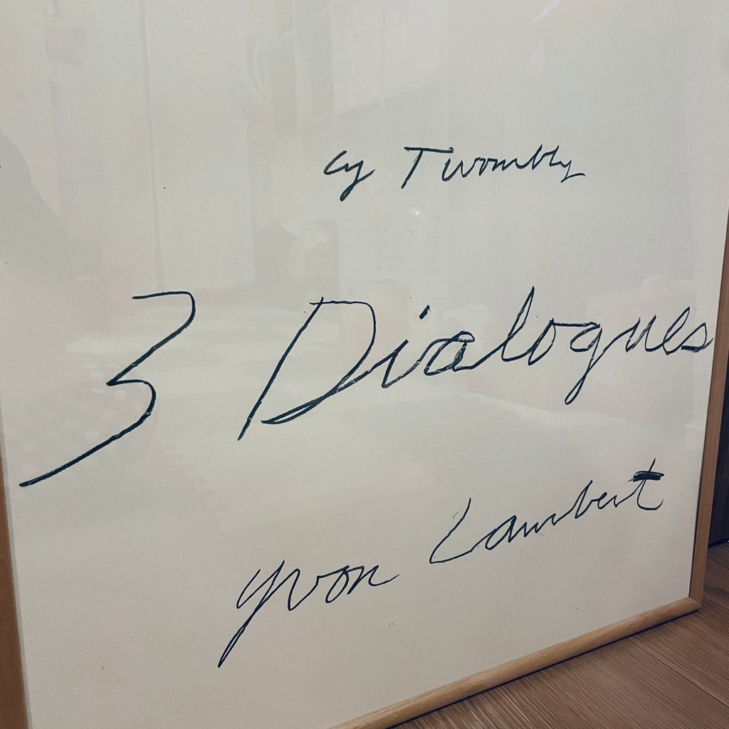 再入荷:特注木製フレーム内装  Cy Twombly1977 希少ポスター - 画像2