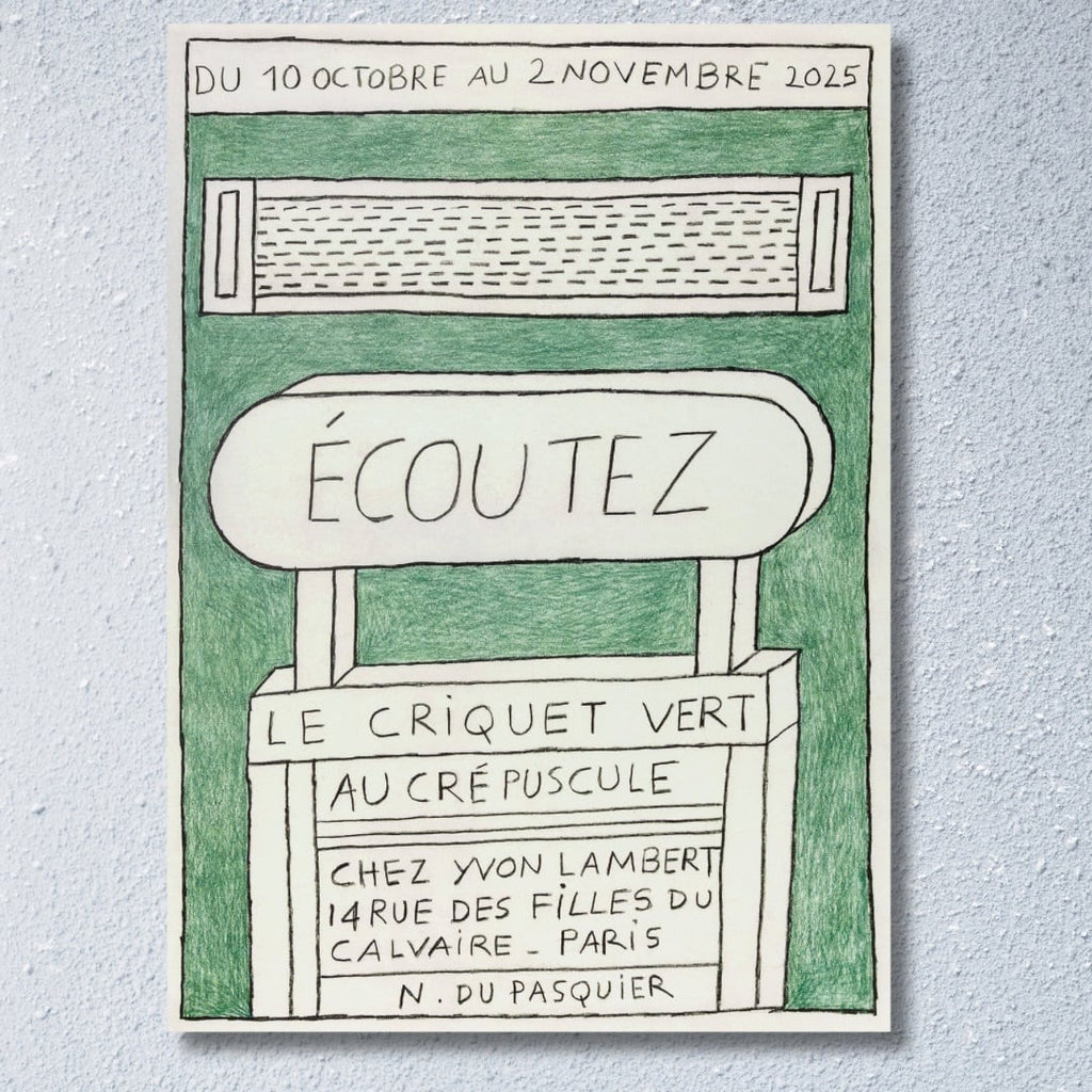 Nathalie Du Pasquier ナタリー・デュ・パスキエ 2025 エキシビジョンポスター