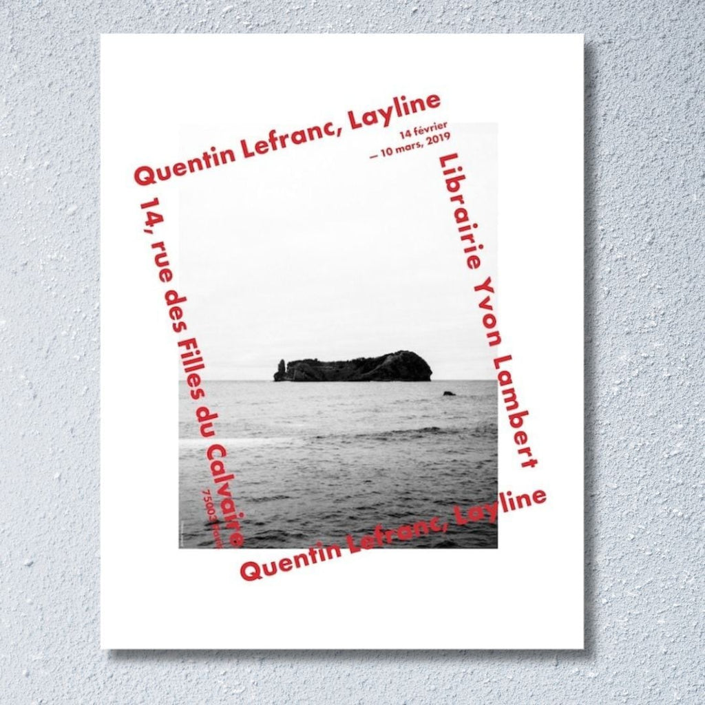 QUENTIN LEFRANC "LAYLINE" (print) 希少ポスター - 画像2