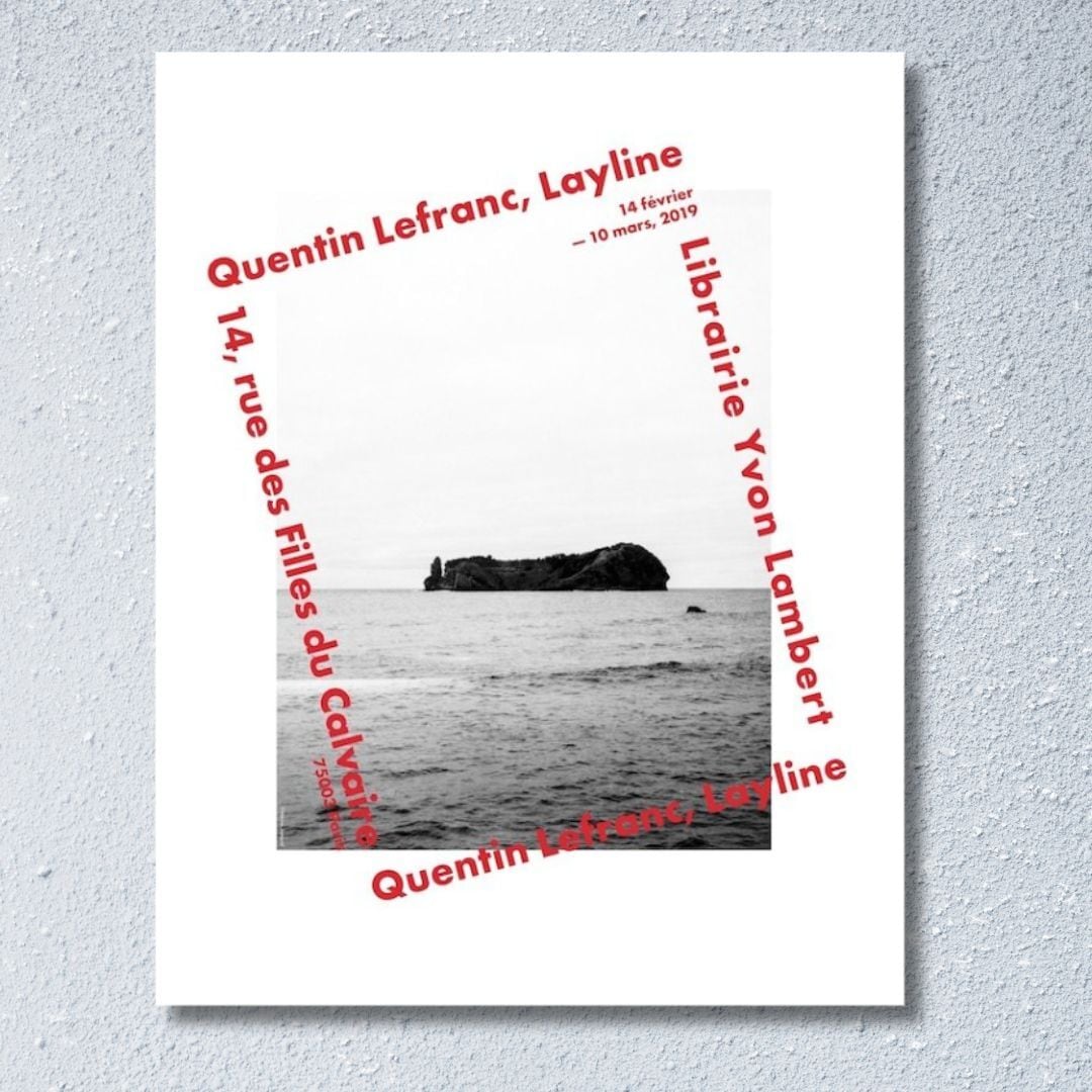QUENTIN LEFRANC "LAYLINE" (print) 希少ポスター - 画像2