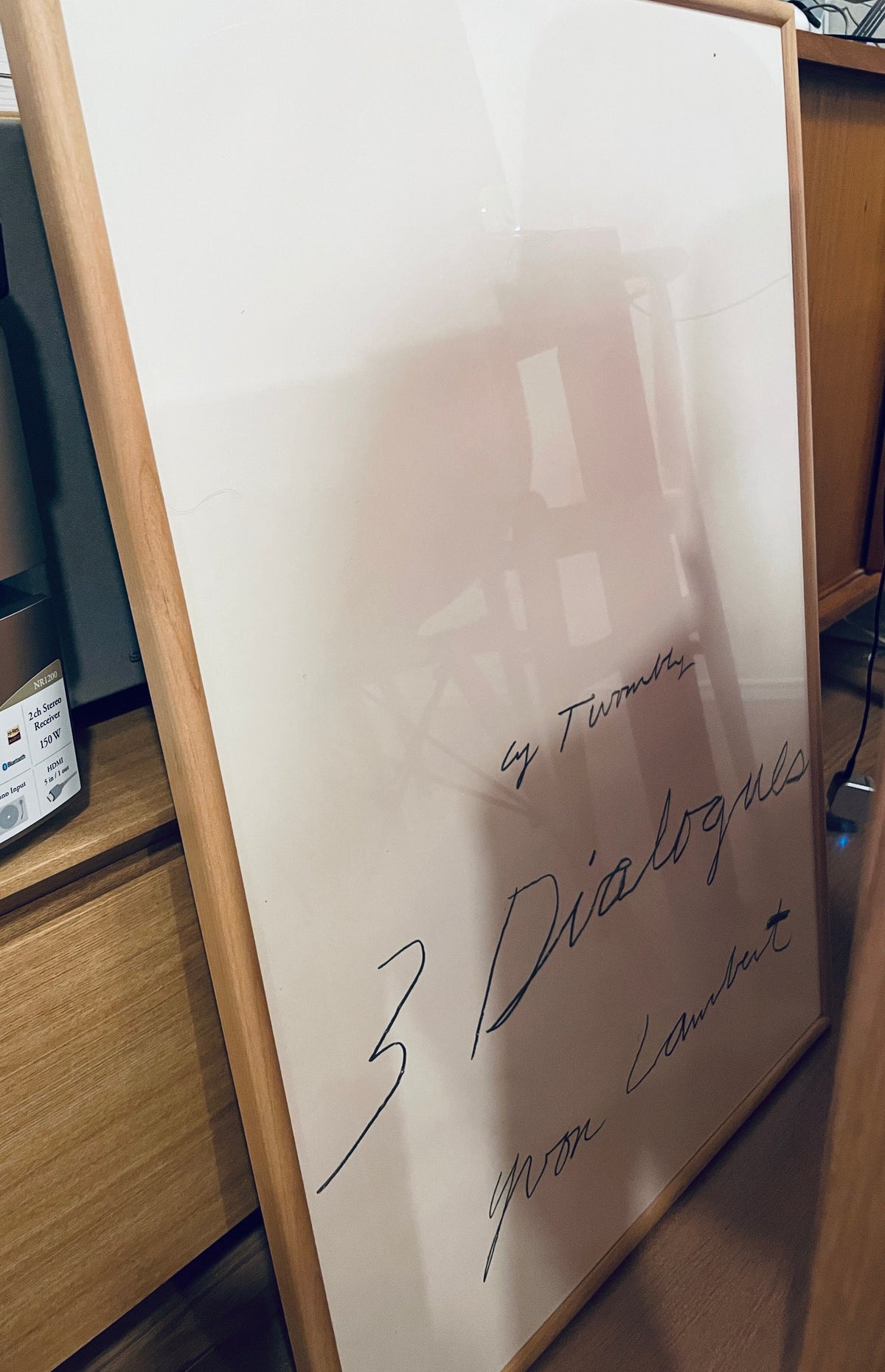 再入荷:特注木製フレーム内装  Cy Twombly1977 希少ポスター - 画像5