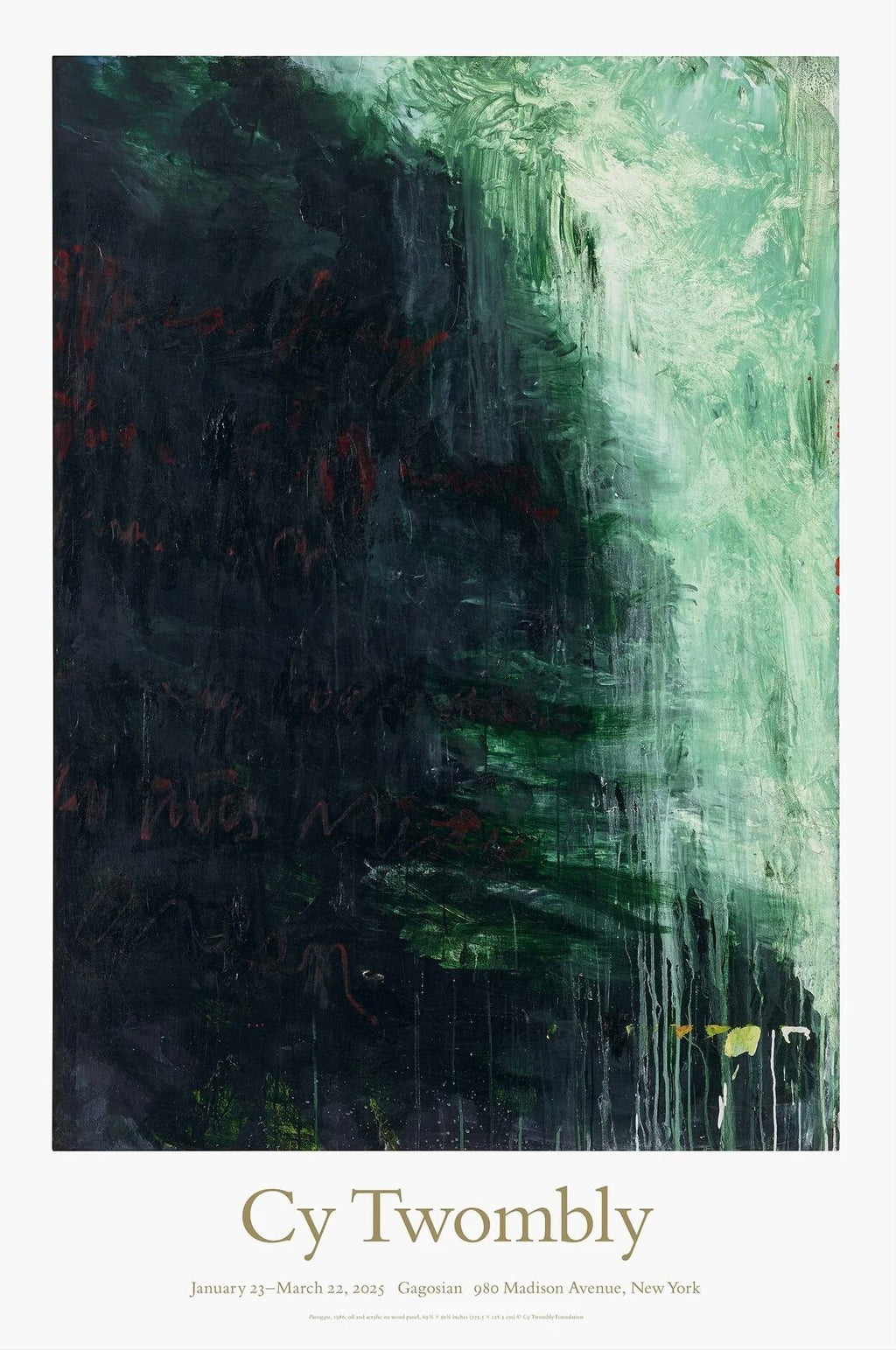 Cy Twombly / Gagosian Gallery 2025 Poster - 画像2
