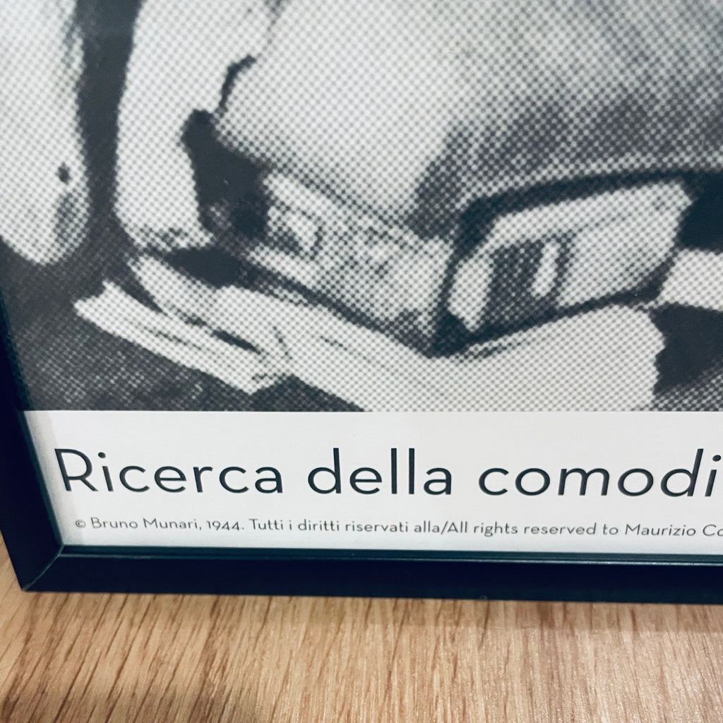 【国内未入荷】ブルーノ・ムナーリ bruno munari 特注フレーム付き希少ポスター - 画像3