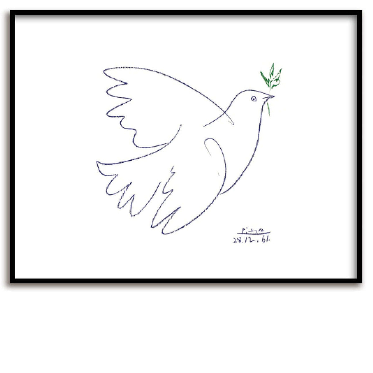 PICASSO LA COLOMBE BLEUE POSTER