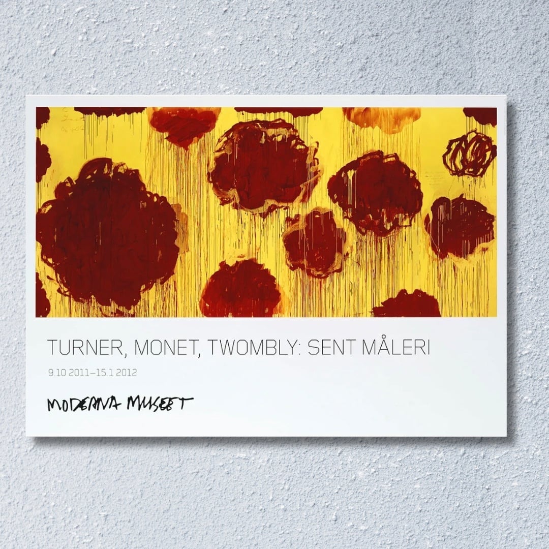 スウェーデン近代美術館正規品 Poster, Cy Twombly, Untitled (Blooming)