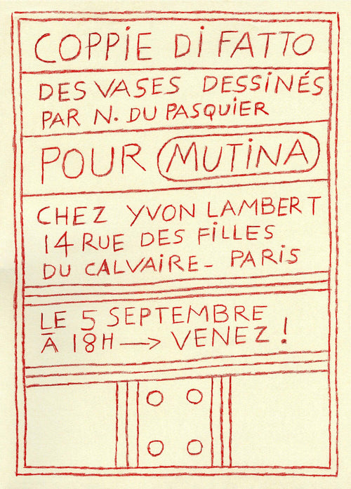 Nathalie Du Pasquier ナタリー・デュ・パスキエ 2025 エキシビジョンポスター - 画像2