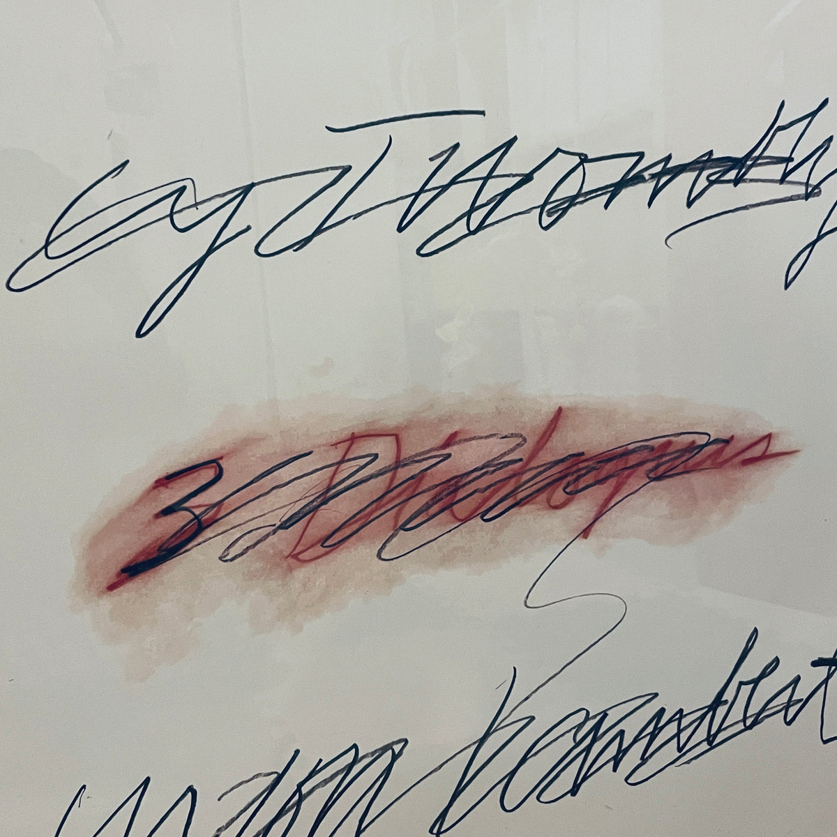 CyTwombly Three Dialogues (2) 1977 特注木製額装セット - 画像3