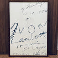 特注オーク材額装付き Cy Twombly Print (1980) 復刻ポスター