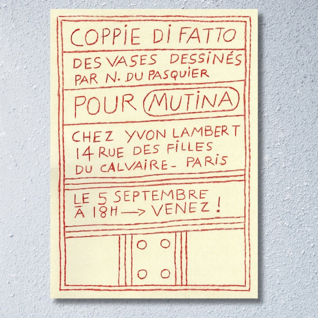 Nathalie Du Pasquier ナタリー・デュ・パスキエ 2025 エキシビジョンポスター