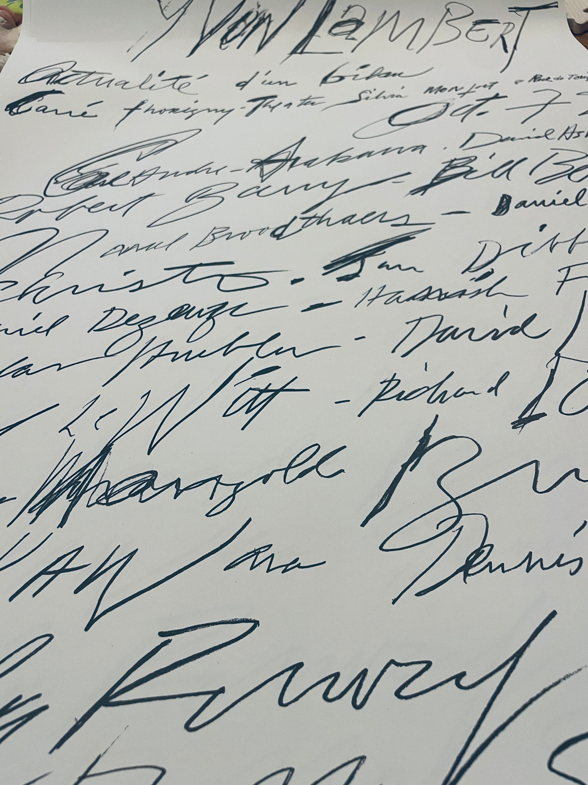 人気作 特注額装付き Cy Twombly1972 ポスター - 画像5