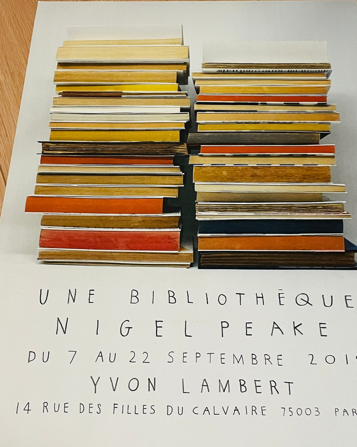 再入荷！フランス限定 特注額装付 ナイジェルピークNigelPeake 両面希少ポスター - 画像12