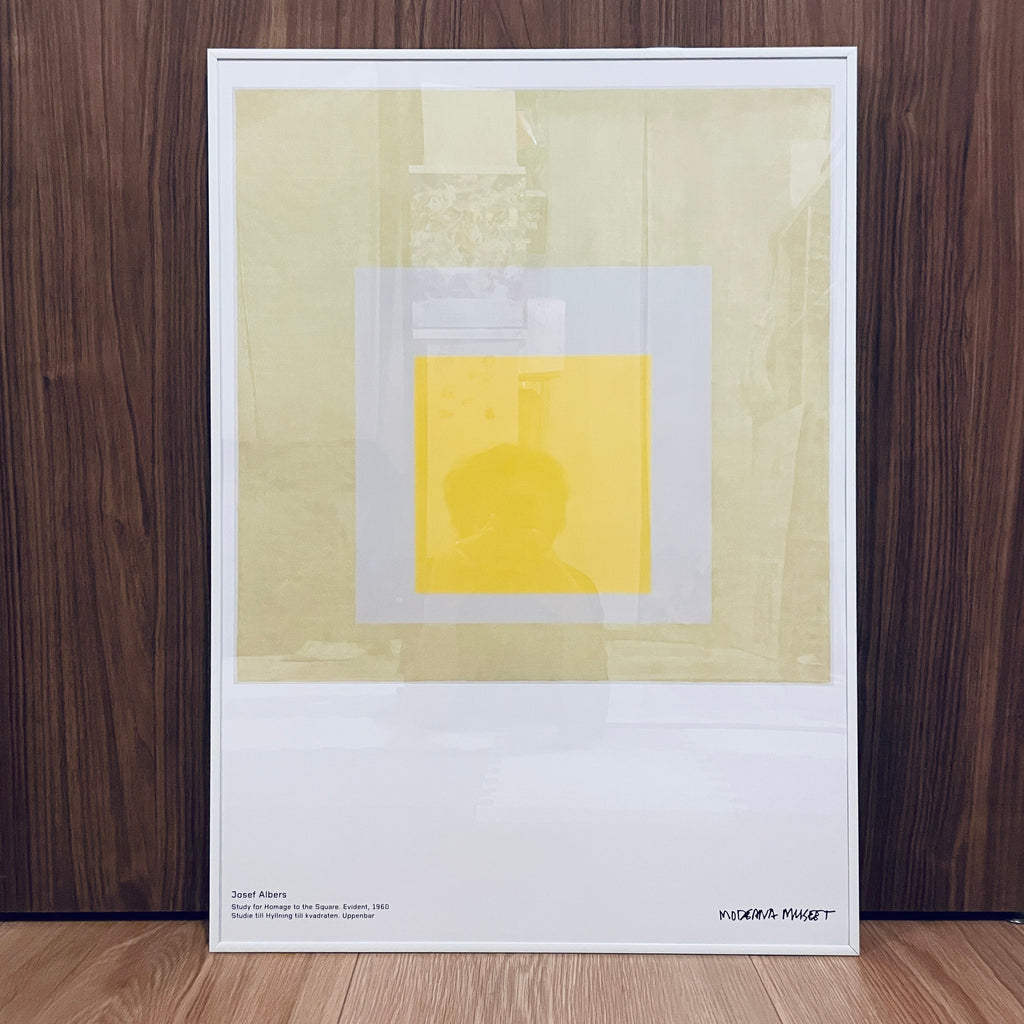 スウェーデン限定! 特注額装付 Josef Albers 希少国内未入荷ポスター