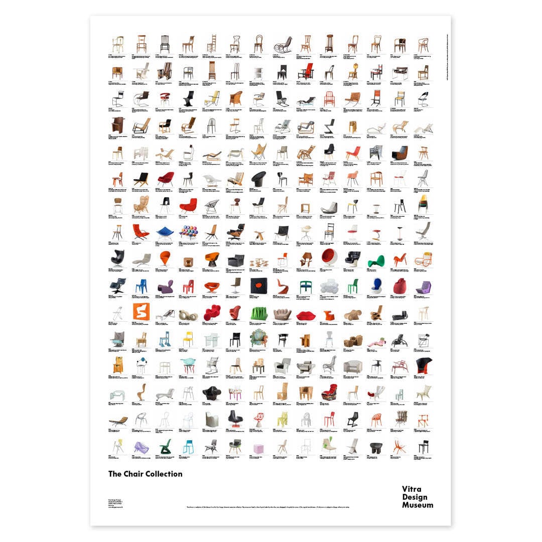 The Chair Collection Poster Vitra Design Museum, 2022
