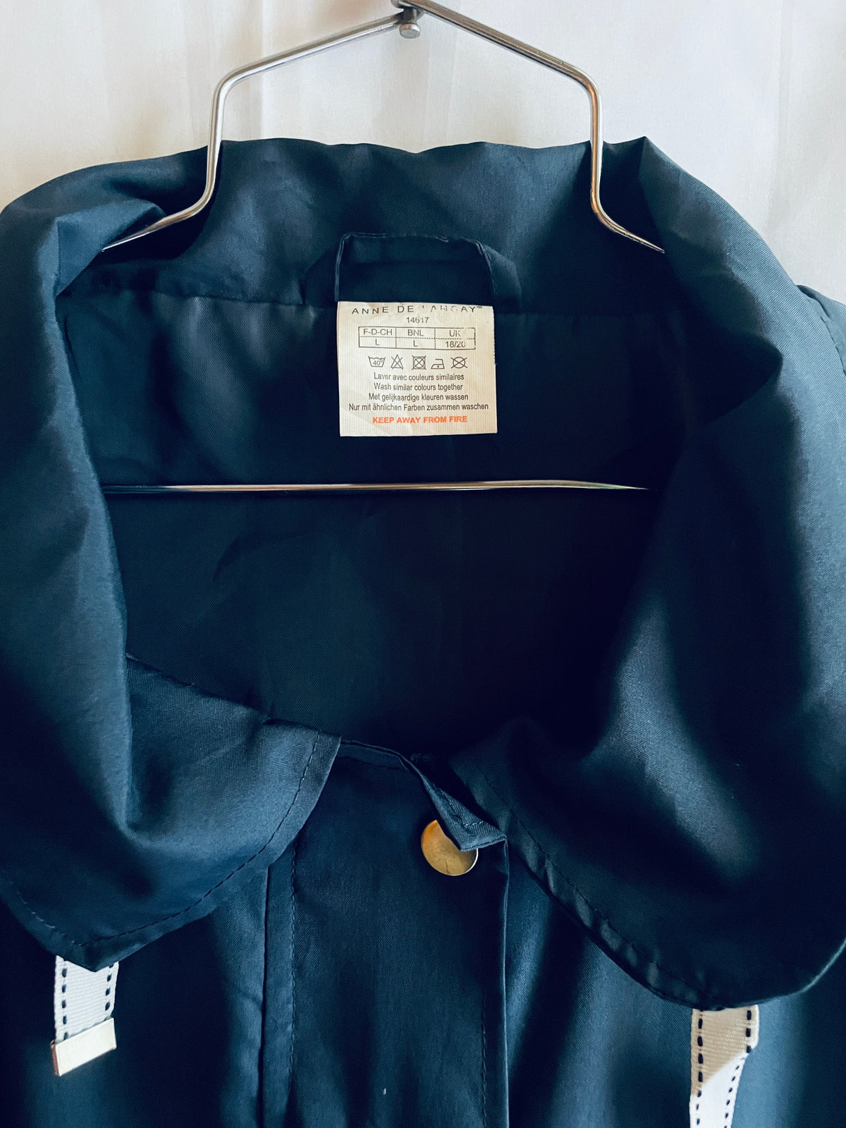 【ノーブランド】Chic Navy Blue Jacket with Hood - 画像6