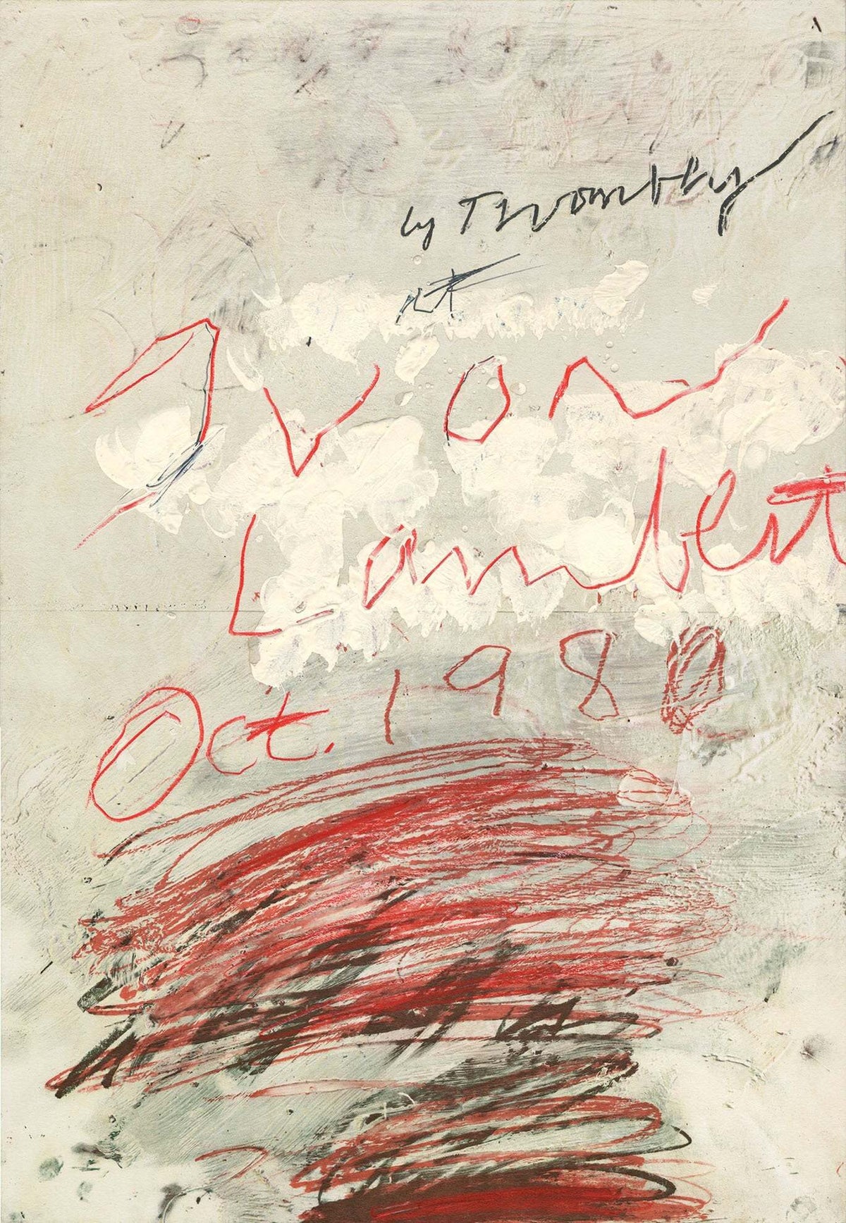 入手困難なレア品 Cy Twombly - Poster project (1980) - 画像2