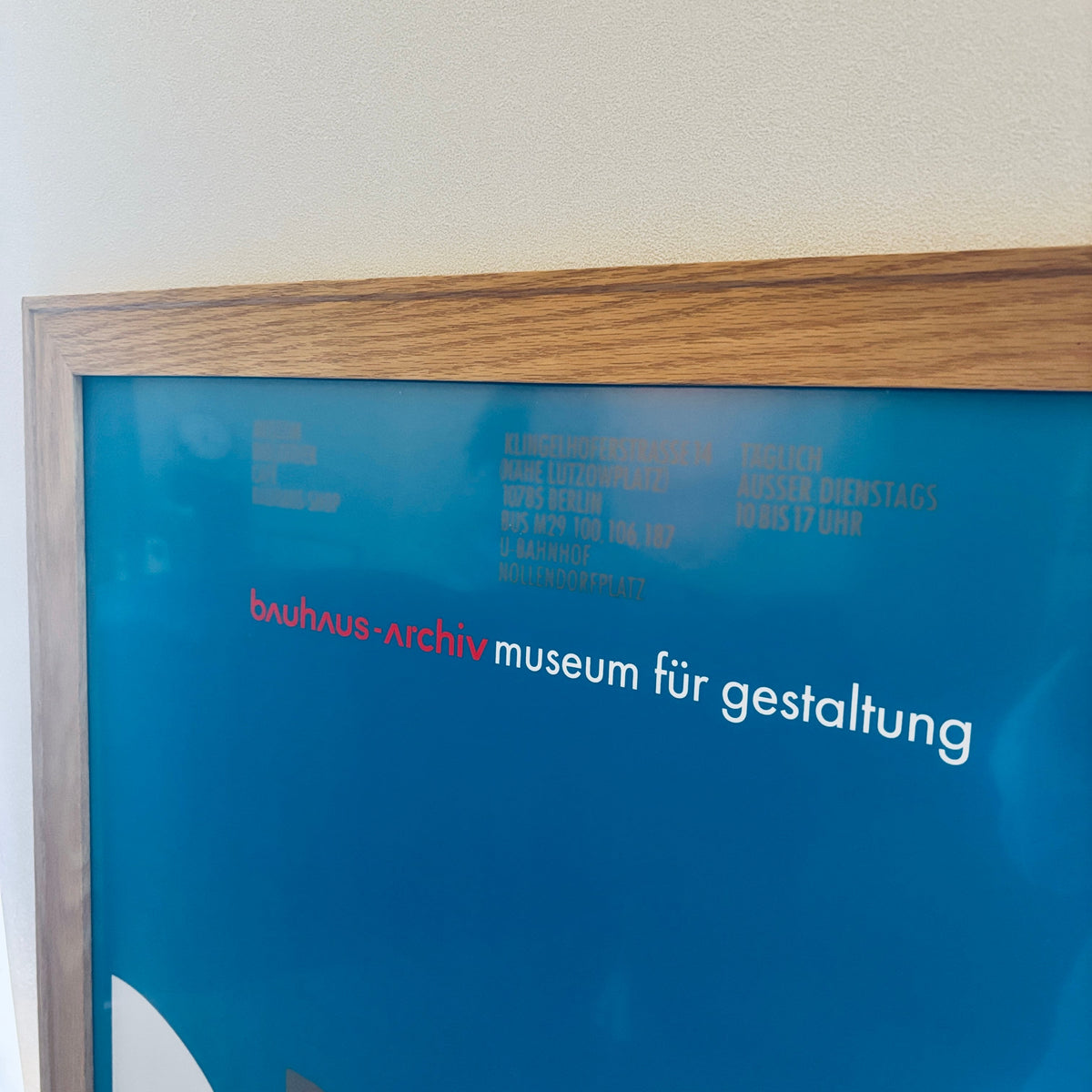 ベルリン限定 Bauhaus バウハウス アーカイブ A1 オーク材額装セット - 画像2