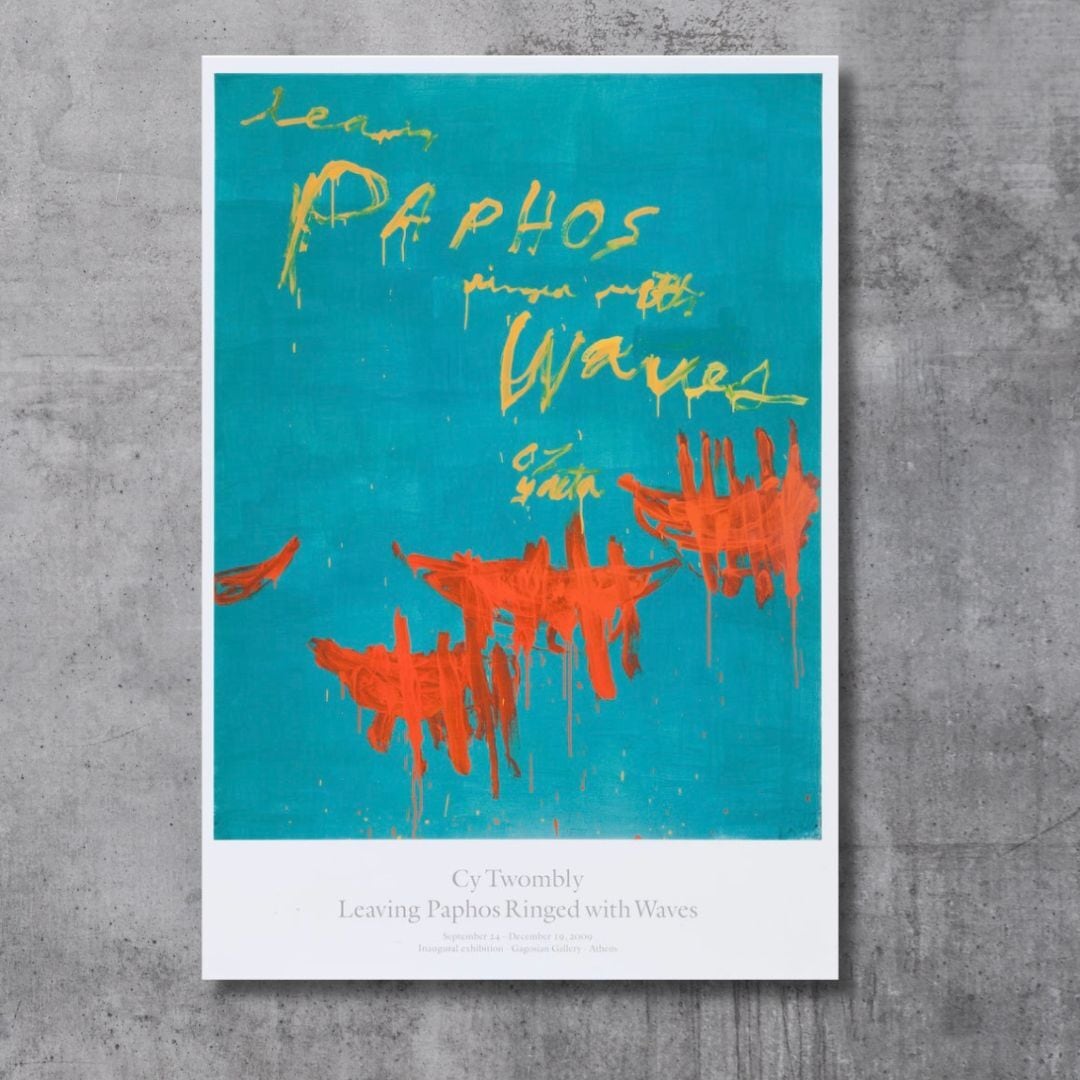 世界屈指のアートギャラリーより。Cy Twombly サイトゥオンブリー カゴシアン 希少ポスター