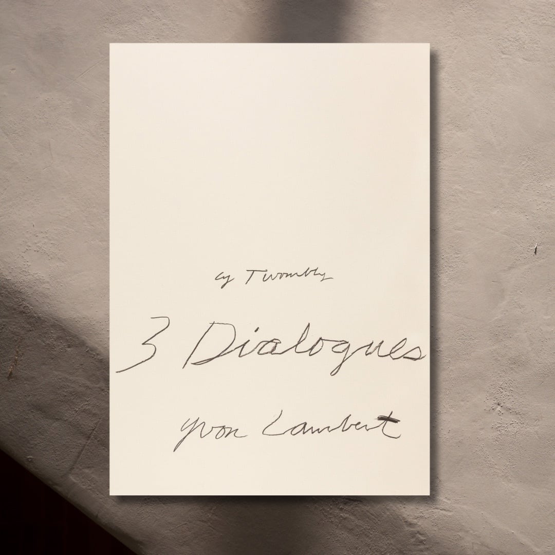 数枚のみ入荷 日本未入荷  Cy Twombly1977 希少ポスター