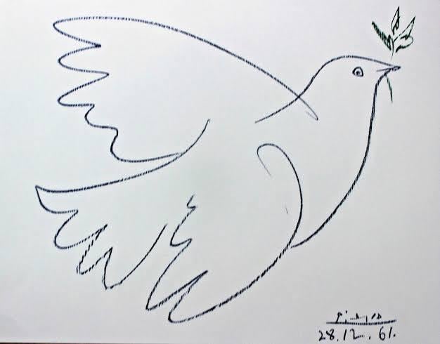 PICASSO LA COLOMBE BLEUE POSTER - 画像2