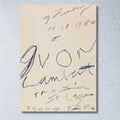 本国パリ完売! Cy Twombly Print (1980)復刻ポスター