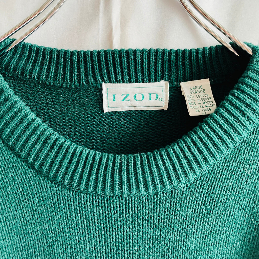 【グッドデザイン】 "IZOD" Knit with Golf Motif Patch - 画像5