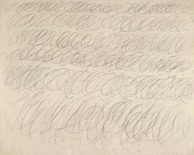 侘び寂びに通じる一枚！ Cy Twombly「 Untitled, 1968」希少ポスター - 画像2