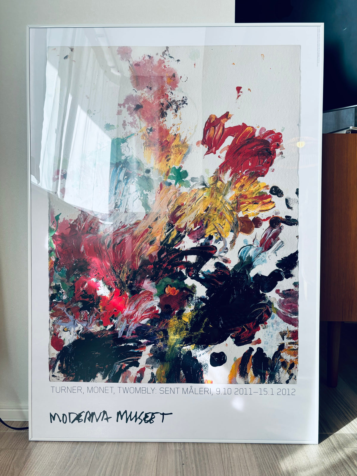 スウェーデン限定 特注額装付き 画家『サイ・トゥオンブリー Cy Twombly』ポスター